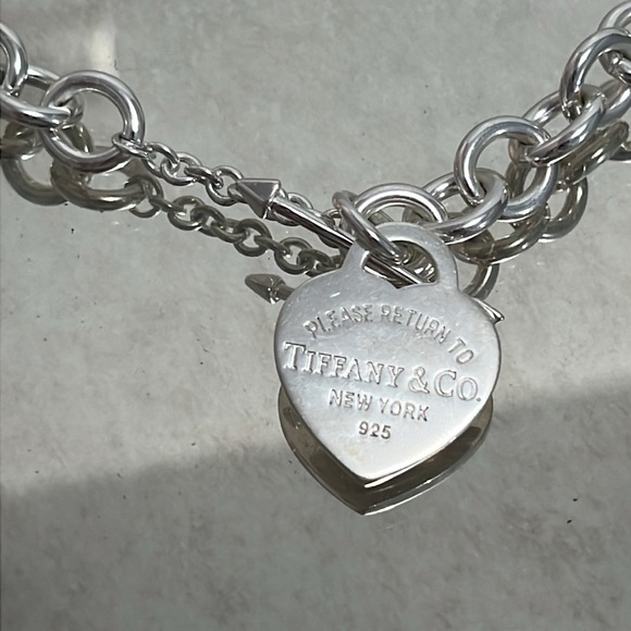 Tiffany & Co. Silver Heart Tag Necklace